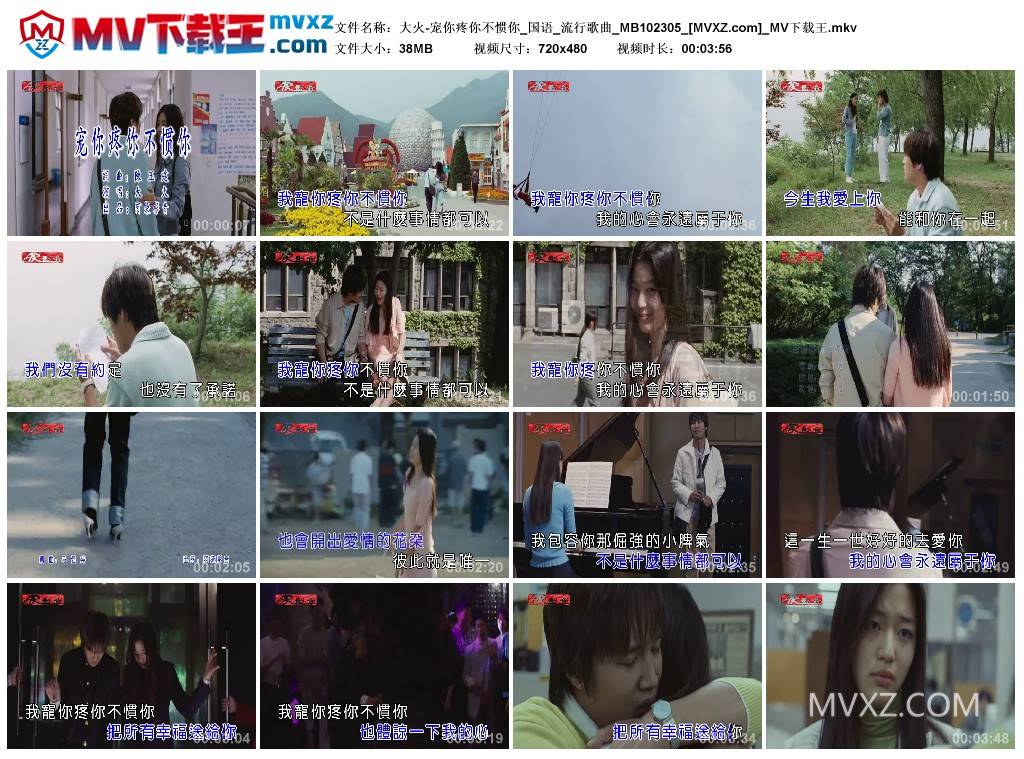 大火-宠你疼你不惯你_国语_流行歌曲_MB102305